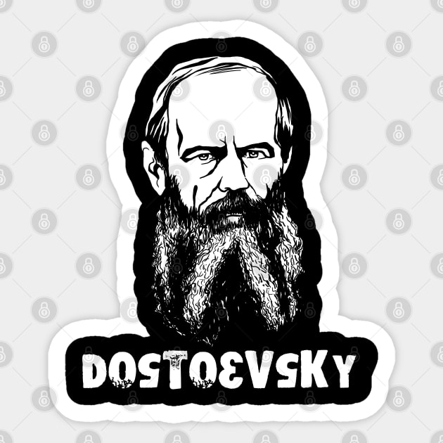 Dostoevsky 2 Sticker by HelenaCooper